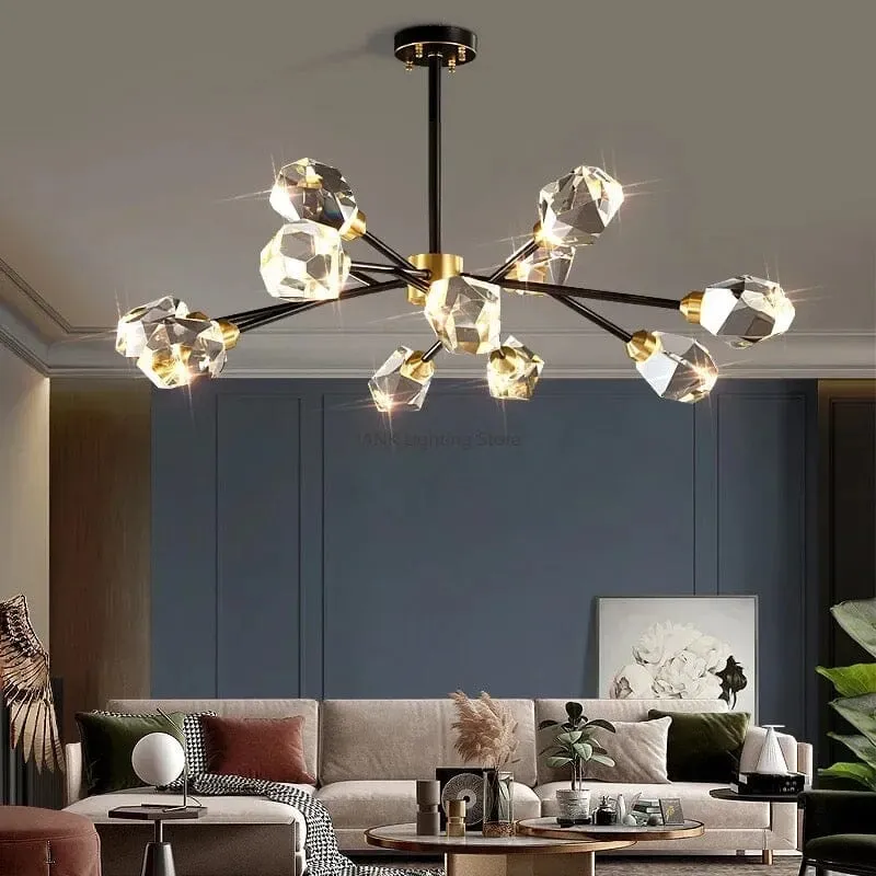Marlene Crystal Chandelier With Lead Crystal Design And Handcrafted Iron Details Euroselle