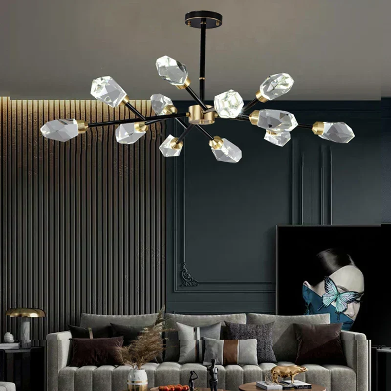 Marlene Crystal Chandelier With Lead Crystal Design And Handcrafted Iron Details Euroselle