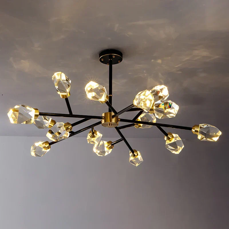 Marlene Crystal Chandelier With Lead Crystal Design And Handcrafted Iron Details Euroselle