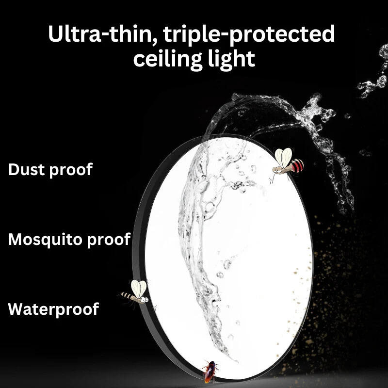 Luma Waterproof LED Bathroom Ceiling Light by Euroselle