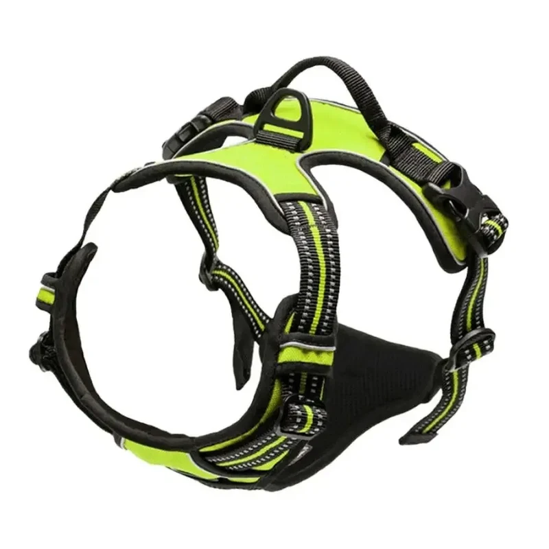 Euroselle Leather Dog Collar Harness And Leash Set