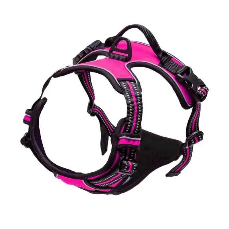 Euroselle Leather Dog Collar Harness And Leash Set