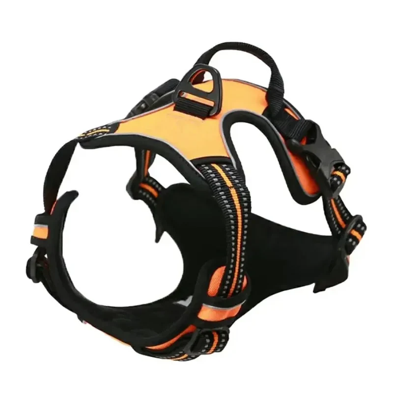 Euroselle Leather Dog Collar Harness And Leash Set