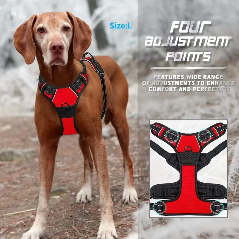 Euroselle Leather Dog Collar Harness And Leash Set