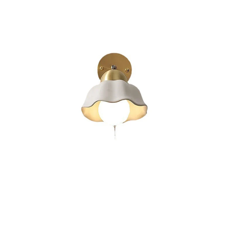 Euroselle BelleFleur Retro French White Floral Wall Light