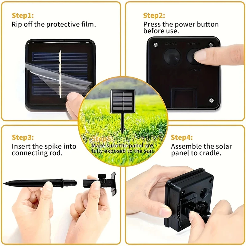 Euroselle Magical Solar Glow Outdoor Fairy Lights Set