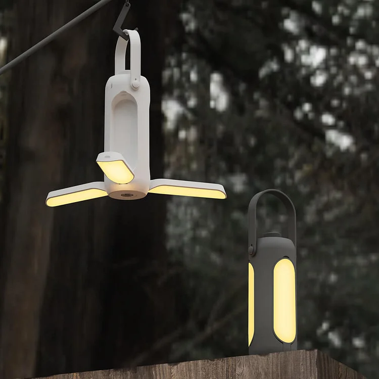 TrailGlow Portable Camp Lantern Euroselle With Folding Hangable Design Three Color Stepless Dimming