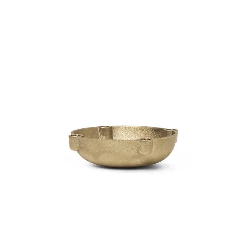 Bowl Adventskranz Kerzenschale Keramik, Aluminium & Messing - ferm LIVING