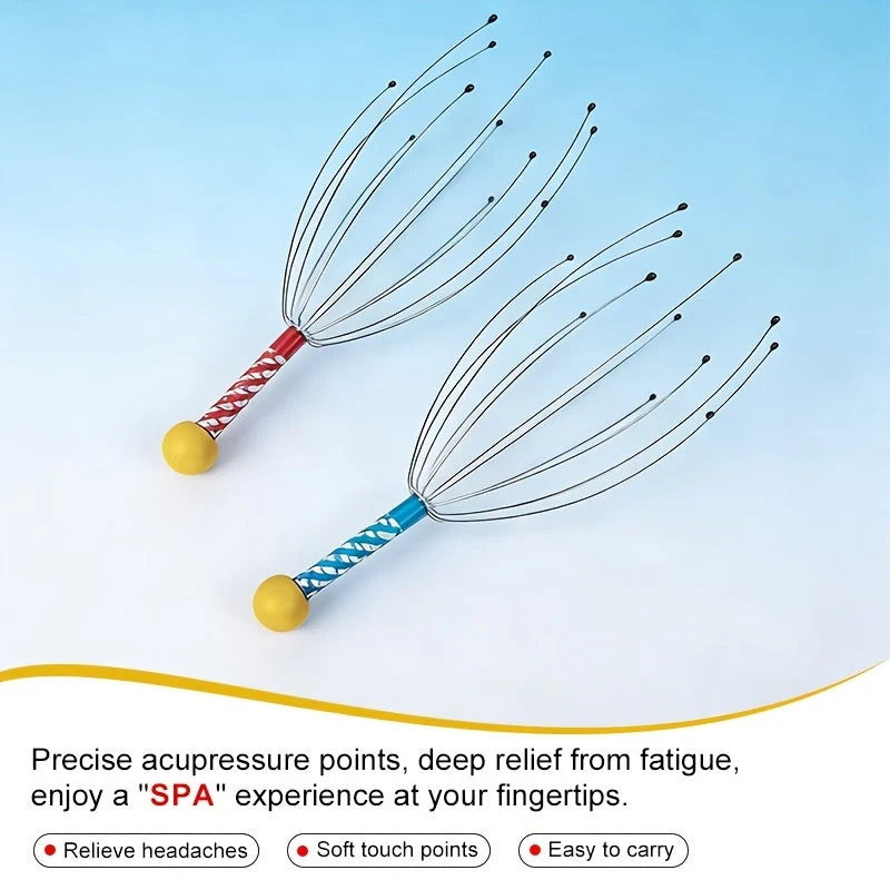 Euroselle Octopus Shaped Scalp Massager For Relaxation And Stress Relief