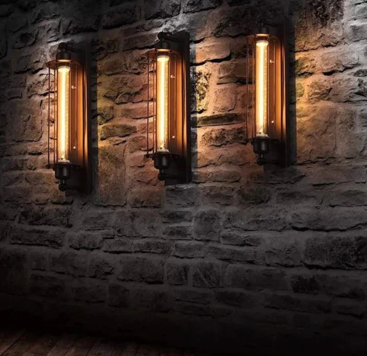 Breon Bar Lamp Euroselle Vintage Loft Style Wall Light