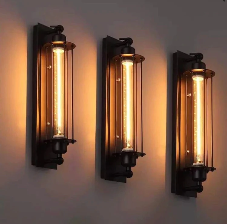 Breon Bar Lamp Euroselle Vintage Loft Style Wall Light