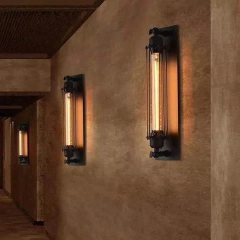 Breon Bar Lamp Euroselle Vintage Loft Style Wall Light