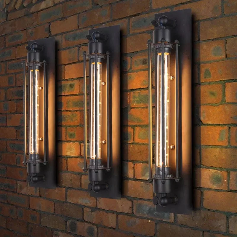 Breon Bar Lamp Euroselle Vintage Loft Style Wall Light