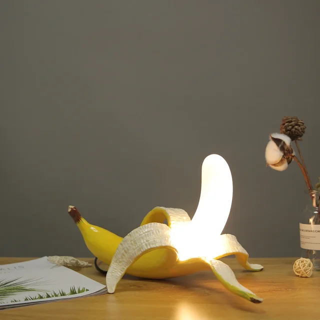 Lumina Chic Banana Lamps For Contemporary Home Accent Decor Euroselle