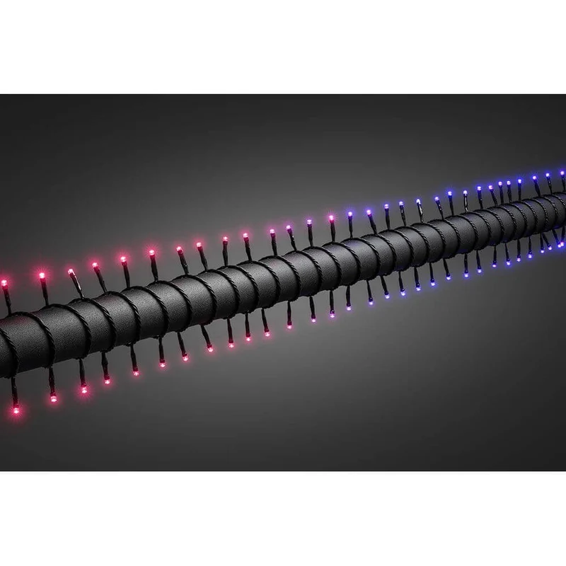 6m Micro LED Lichterkette mit rot/blau Farbwechsel 40 farbwechselnde Dioden IP44