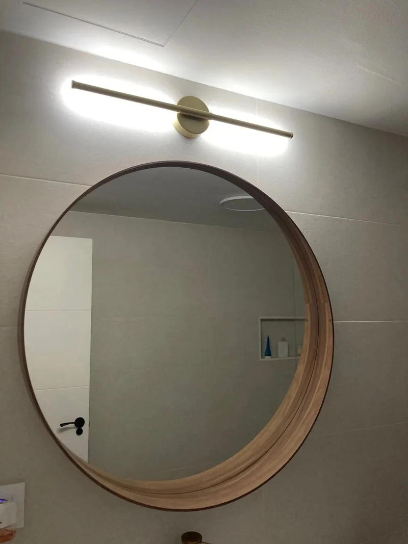 Euroselle Solenn Gold Tube Wall Light Minimalist Contemporary Illumination