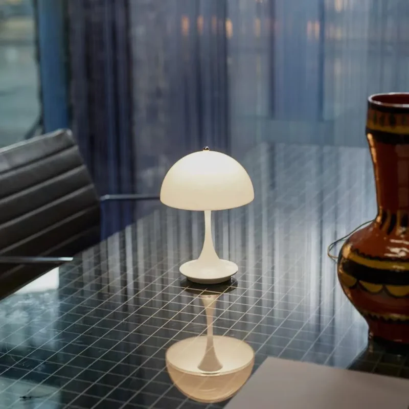 LumaGlide Cordless Wireless Table Lamp For Desk And Living Room By Euroselle