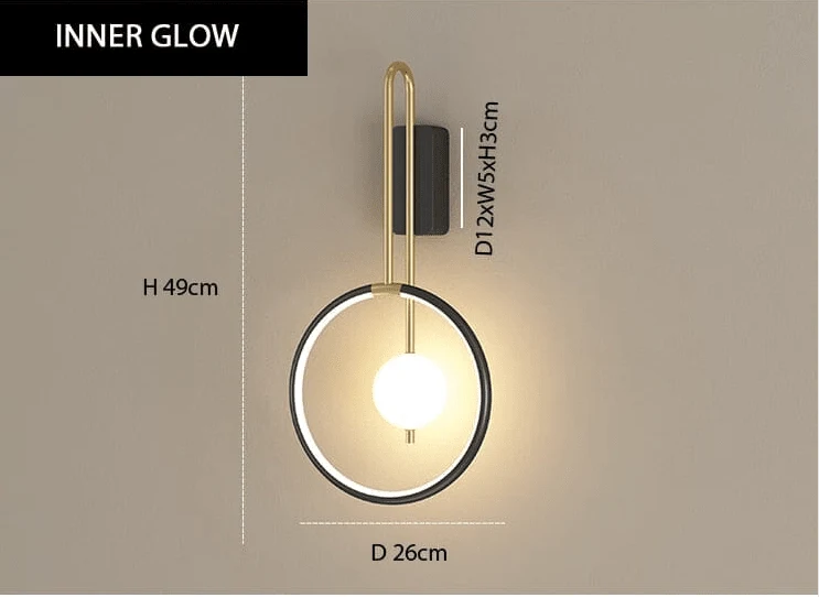 Camila Circular Wall Lamp By Euroselle For Living Spaces