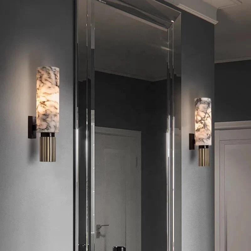 Carnaby Marble Wall Lamp By Euroselle For Elegant Home Illumination