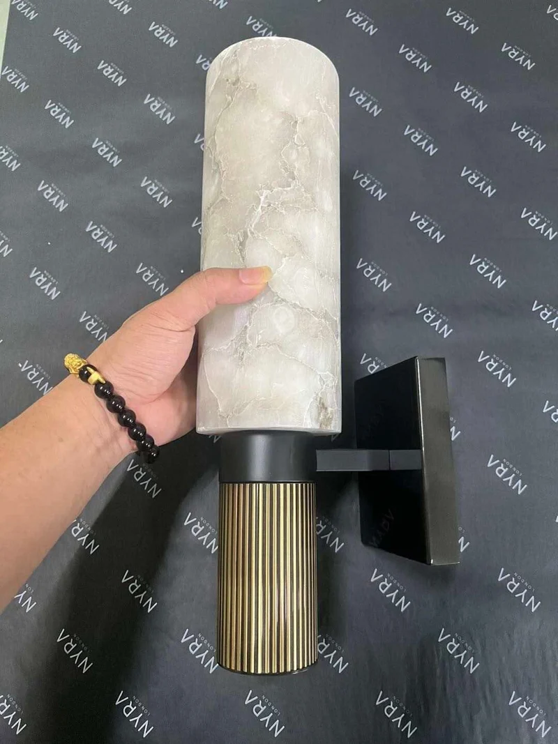 Carnaby Marble Wall Lamp By Euroselle For Elegant Home Illumination