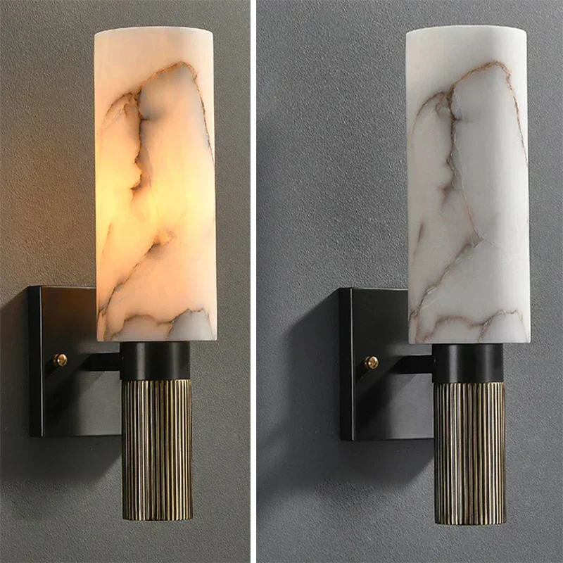 Carnaby Marble Wall Lamp By Euroselle For Elegant Home Illumination