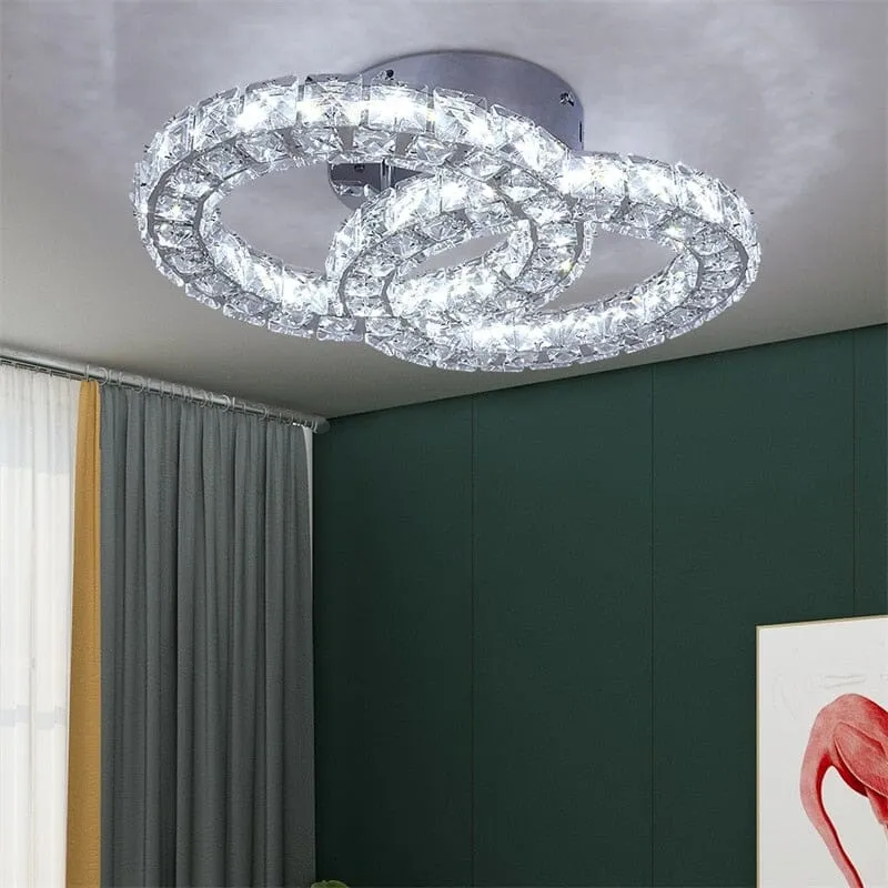 Chanel K9 Crystal Lamp In Stainless Steel By Euroselle