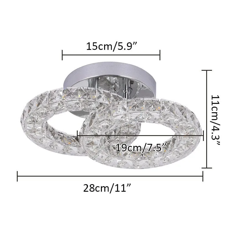 Chanel K9 Crystal Lamp In Stainless Steel By Euroselle