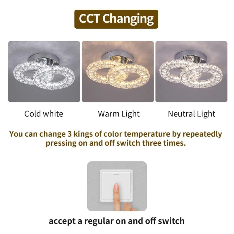 Chanel K9 Crystal Lamp In Stainless Steel By Euroselle