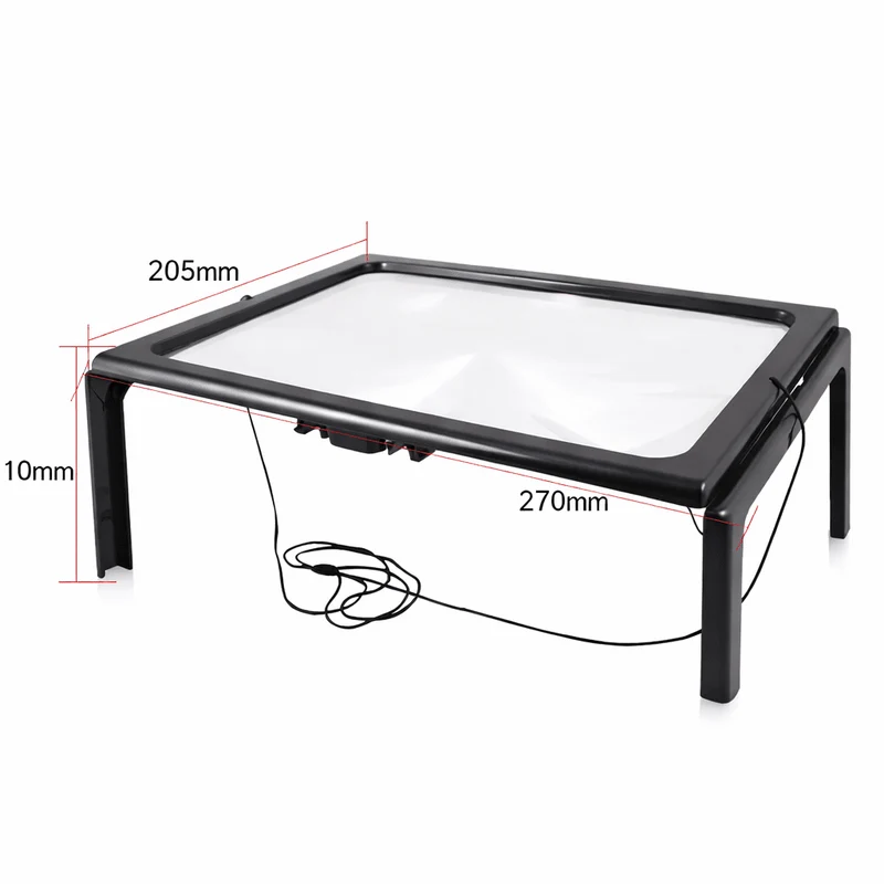 Euroselle Foldable 3X Magnifying Glass With LED Light For Clear And Comfortable Reading