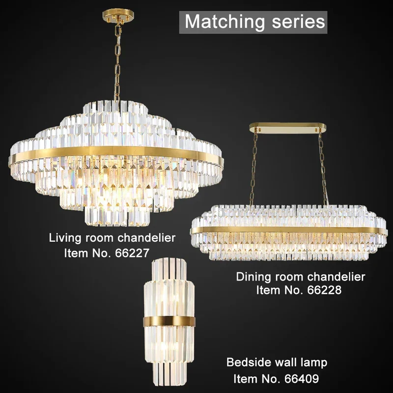 Mikel Crystal Chandelier By Euroselle With Radiant Crystal Glow