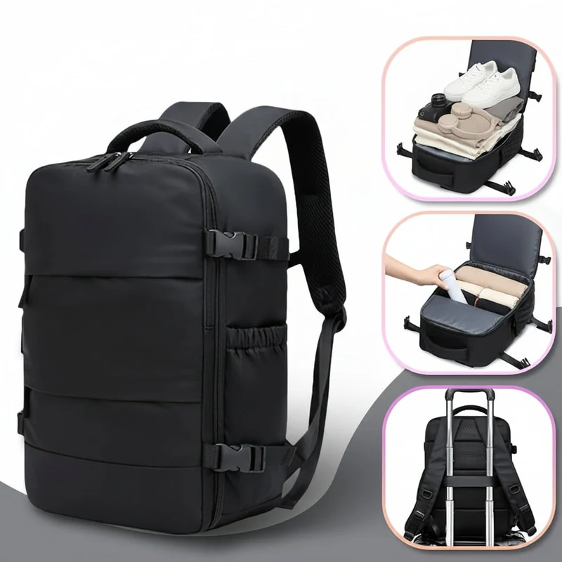 Euroselle Travel Vacuum Backpack Kit For Men, Women, And Students