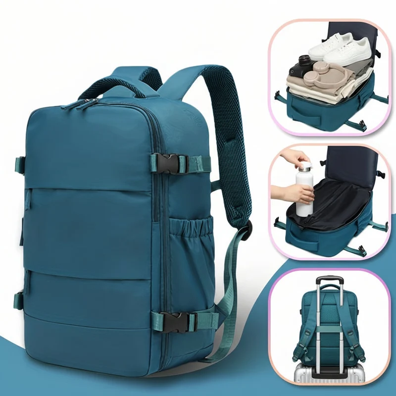 Euroselle Travel Vacuum Backpack Kit For Men, Women, And Students