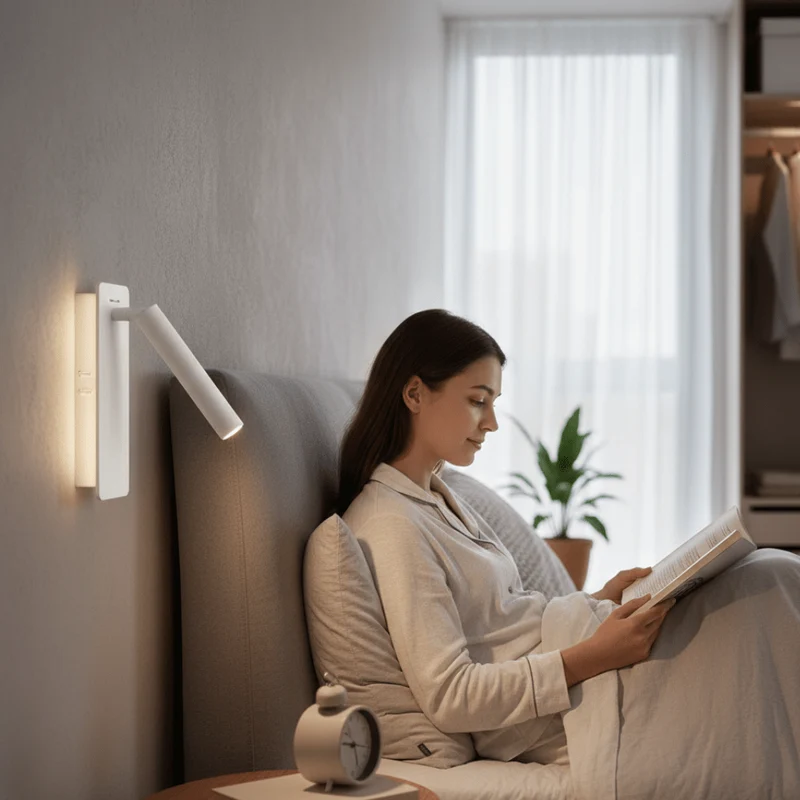 Euroselle Rotatable LED Bedside Lamp With Adjustable Brightness