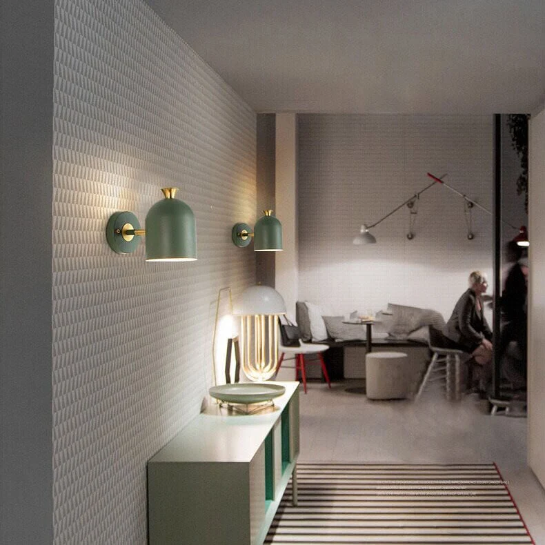 LumenLine Modern Metal Cylinder Wall Lamp Featuring One Light Euroselle