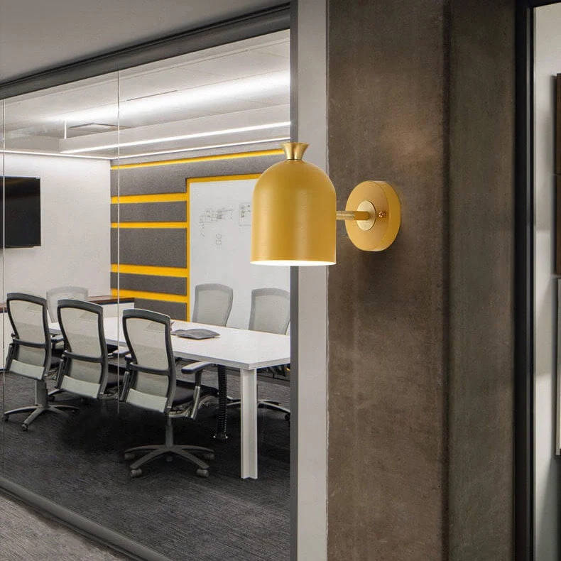 LumenLine Modern Metal Cylinder Wall Lamp Featuring One Light Euroselle