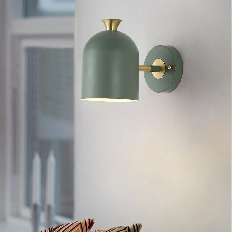LumenLine Modern Metal Cylinder Wall Lamp Featuring One Light Euroselle