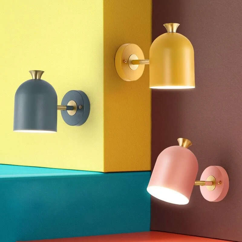 LumenLine Modern Metal Cylinder Wall Lamp Featuring One Light Euroselle