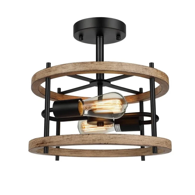 Euroselle Vintage Industrial Wind Lamp Wrought Iron