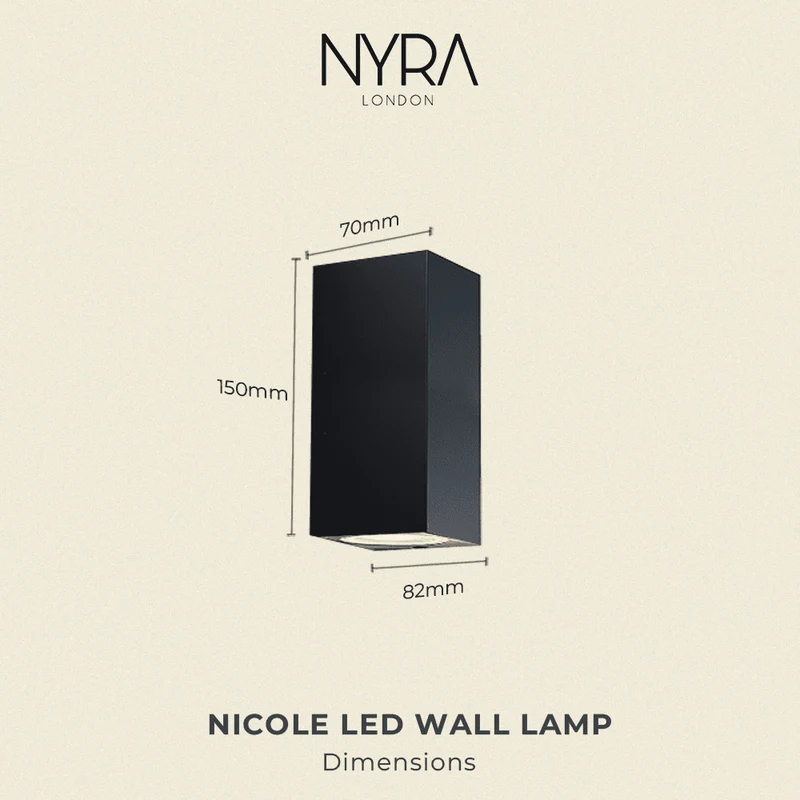Nicole LED Wall Lamp by Euroselle for Outdoor Lighting