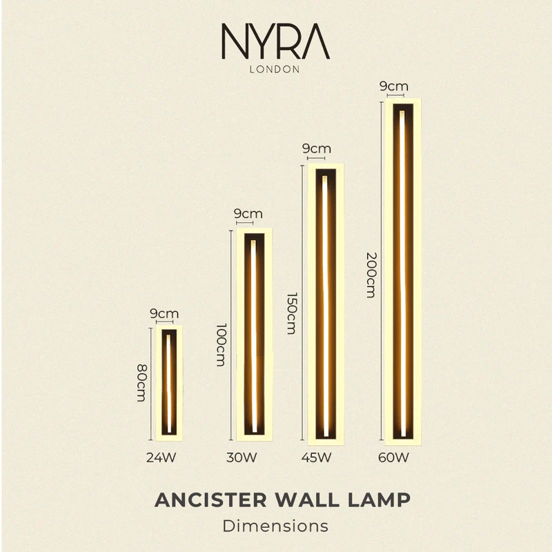 Euroselle Ancister Outdoor LED Wall Lamp Durable Aluminum
