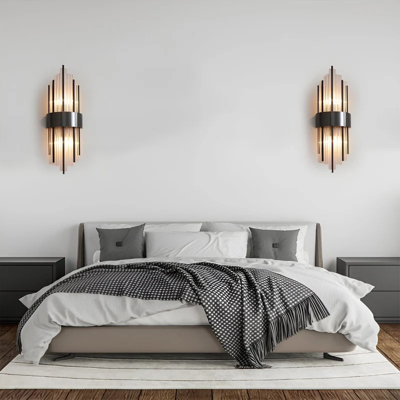 Euroselle Melanie Crystal Wall Lamp Nordic Elegance