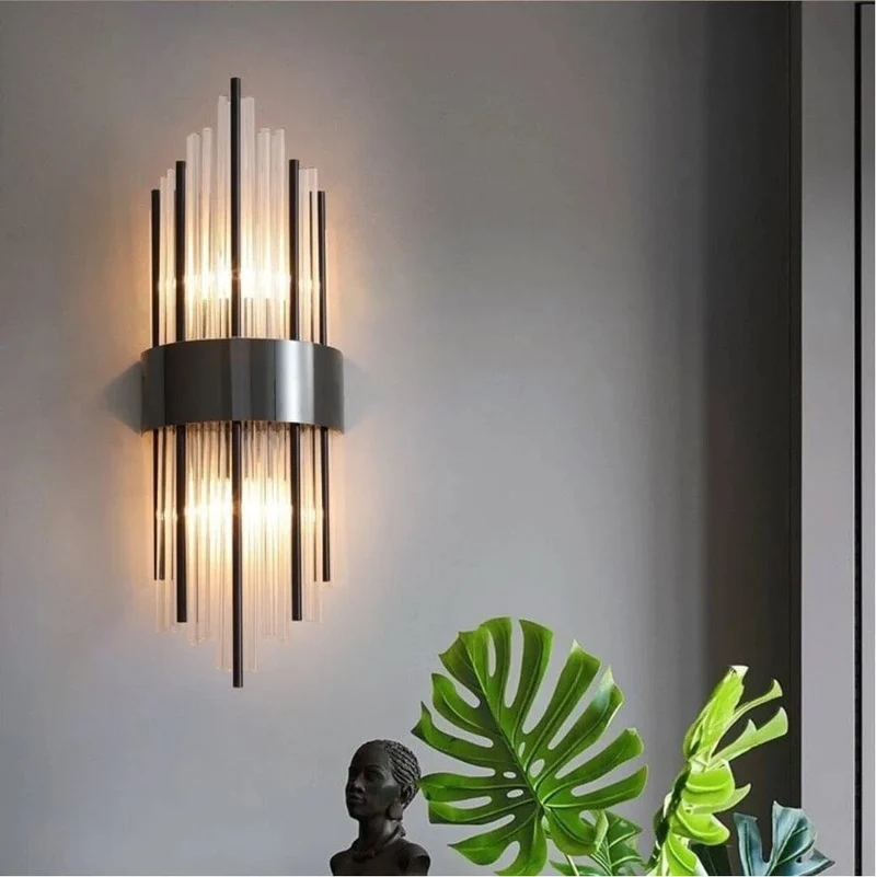 Euroselle Melanie Crystal Wall Lamp Nordic Elegance
