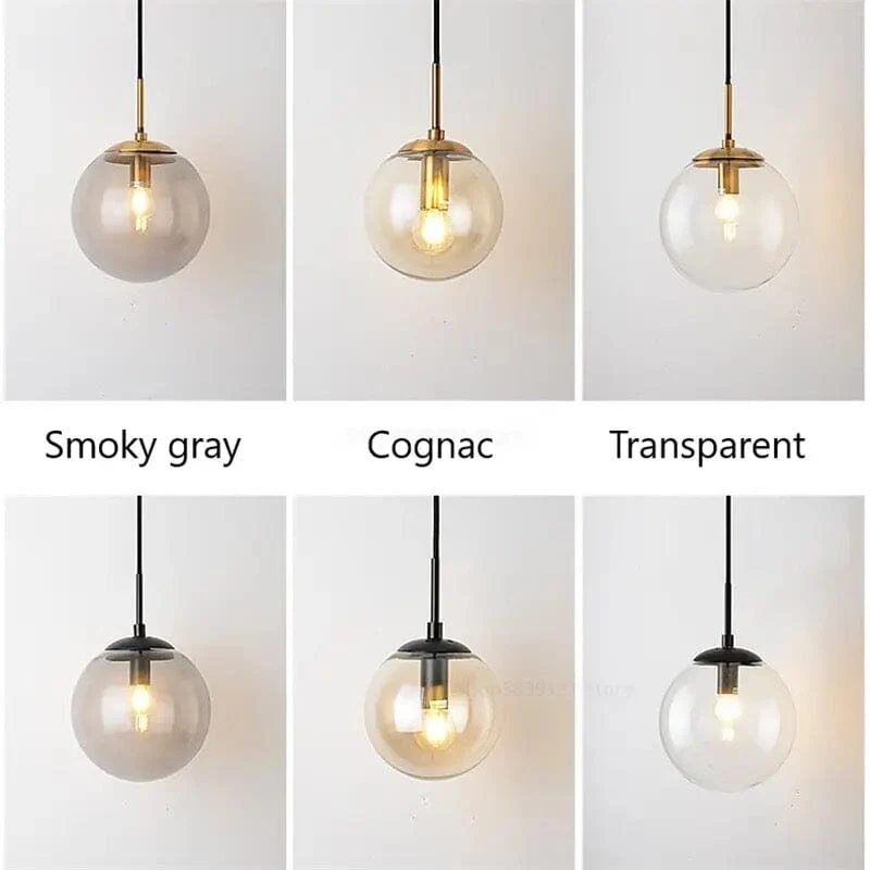 Euroselle Eclipse Glass Hanging Ball Wall Lamp For Home Decor