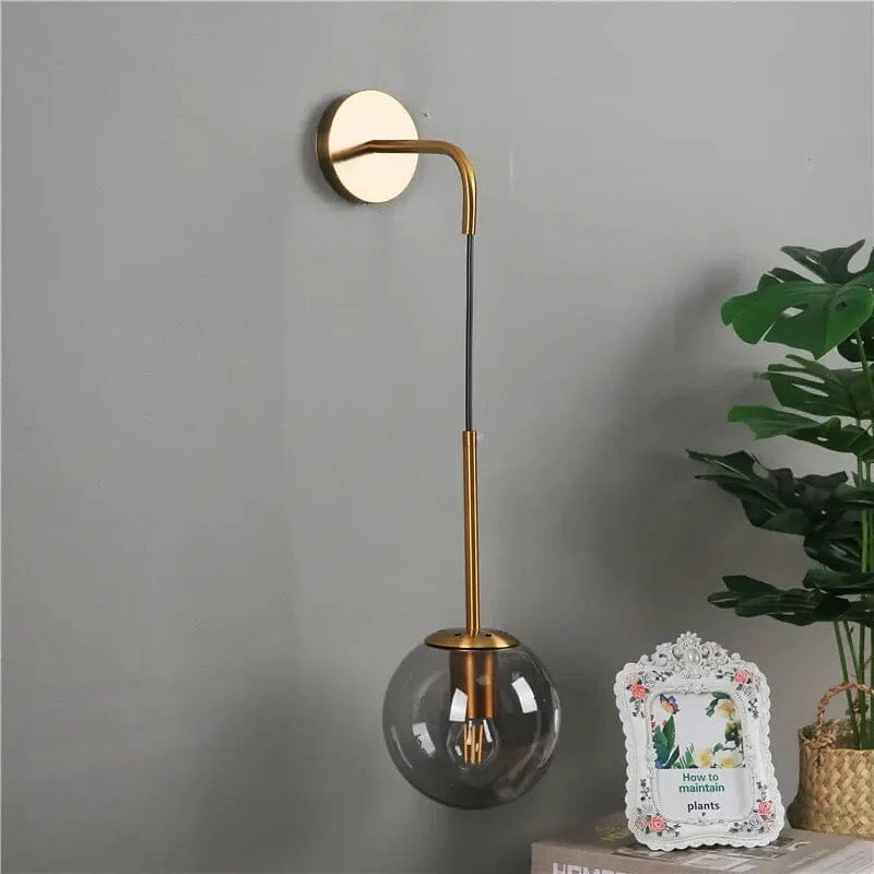 Euroselle Eclipse Glass Hanging Ball Wall Lamp For Home Decor