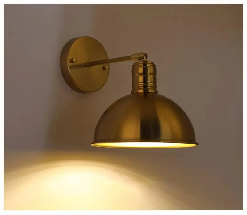 Euroselle Arm Mounted Antique Wall Lamp Euroselle Arm Mounted Antique Wall Lamp