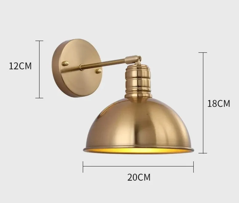 Euroselle Arm Mounted Antique Wall Lamp Euroselle Arm Mounted Antique Wall Lamp