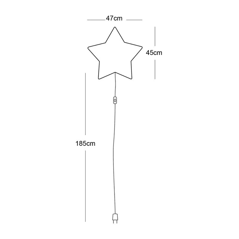 Kinderzimmer Wandlampe Der kleine Stern