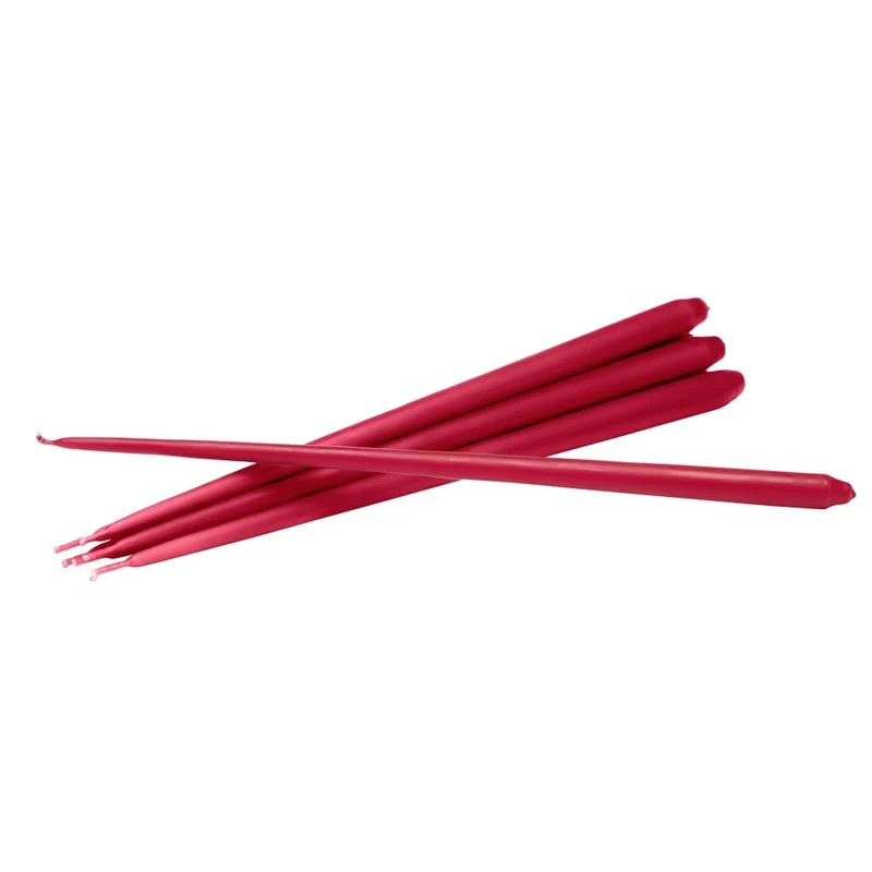 Kerzen im 6er Set Ø 1,3 cm - Stoff Nagel