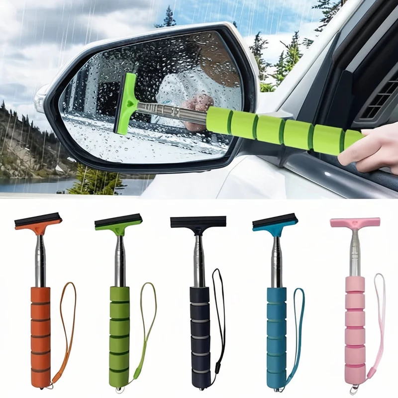 Euroselle MIRRORPRO Retractable Car Mirror Cleaner For Rain And Snow