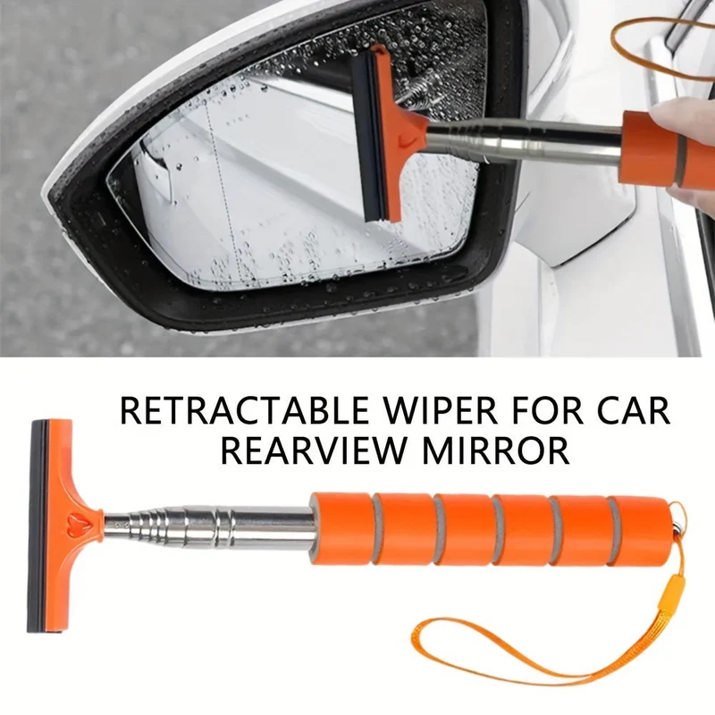 Euroselle MIRRORPRO Retractable Car Mirror Cleaner For Rain And Snow